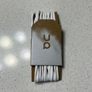 On Cloud Laces in White